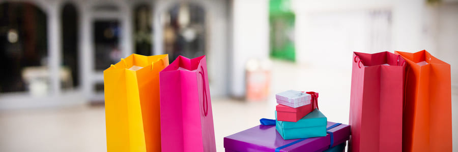 imagem de bolsas de shopping